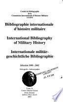 Bibliographie internationale d'histoire militaire