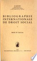 Bibliographie internationale de droit social