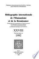 Bibliographie internationale de l'Humanisme et de la Renaissance