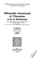 Bibliographie internationale de l'Humanisme et de la Renaissance