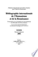 Bibliographie internationale de l'Humanisme et de la Renaissance