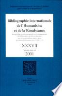Bibliographie Internationale de l''Humanisme et de la Renaissance