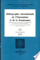 Bibliographie Internationale de l''Humanisme et de la Renaissance