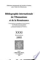 Bibliographie internationale de l'Humanisme et de la Renaissance