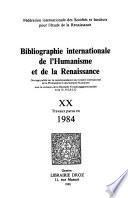 Bibliographie internationale de l'Humanisme et de la Renaissance