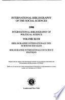 Bibliographie Internationale de Science Politique