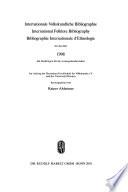 Bibliographie internationale des arts et traditions populaires