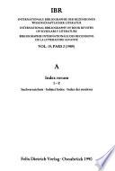 Bibliographie Internationale Des Recensions de la Litt Érature Savante