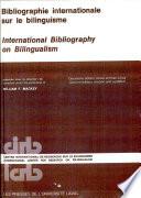 Bibliographie internationale sur le bilinguisme