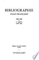Bibliographie italo-française