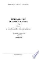 Bibliographie luxembourgeoise