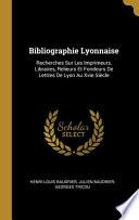 Bibliographie Lyonnaise