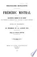 Bibliographie Mistralienne