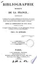 Bibliographie moderne de la France
