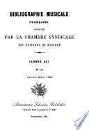 Bibliographie musicale française