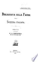 Bibliographie national suisse: superscript 6 , pt. 5 superscript 2 . Fauna helvetica ... Poissons