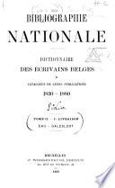 Bibliographie nationale: E-M. 1892