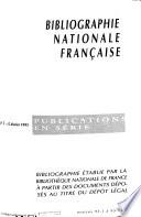 Bibliographie nationale française