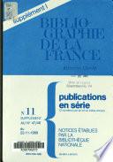 Bibliographie nationale française
