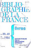 Bibliographie nationale française