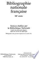 Bibliographie nationale française