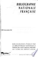 Bibliographie nationale française