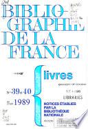 Bibliographie nationale française