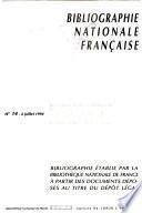 Bibliographie nationale francaise
