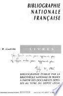 Bibliographie nationale française