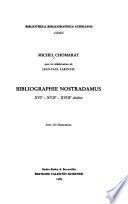 Bibliographie Nostradamus