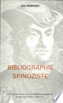 Bibliographie spinoziste
