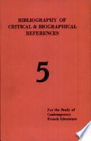 Bibliography of Critical and Bibliographical References