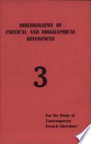 Bibliography of Critical and Biobraphical References