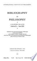 Bibliography of Philosophy