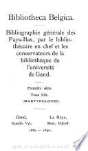 Bibliotheca belgica