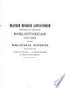 Bibliotheca Fratrum Minorum Capuccinorum provinciarum Occitaniae et Aquitaniae