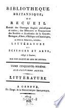 Bibliotheque Britannique