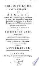 Bibliotheque Britannique