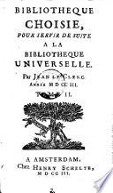 Bibliotheque choisie