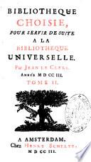 Bibliothèque choisie