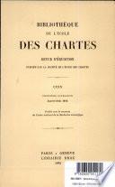 Bibliotheque de L'Ecole Des Charters