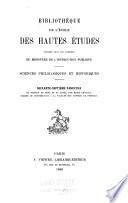 Bibliothèque de l'Ecole des hautes études
