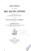 Bibliothèque de l'École des hautes études