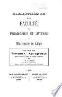 Bibliothèque de la Faculté de philosophie et lettres de l'Université de Liège