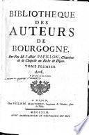 Bibliotheque des auteurs de Bourgogne