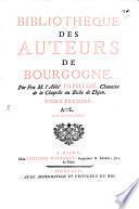Bibliotheque des Auteurs de Bourgogne