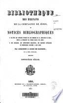 Bibliothèque des écrivains de la Compagnie de Jésus