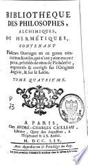 Bibliothèque des philosophes chimiques