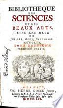 Bibliothèque des sciences et des beaux-arts