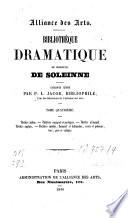 Bibliothèque dramatique de M. de Soleinne